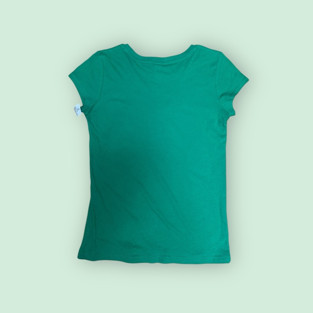 NWT Shamrock Green Kids T-Shirt with Sequin Clover, Size XL, MSRP‎ $15 - Picture 2 of 4
